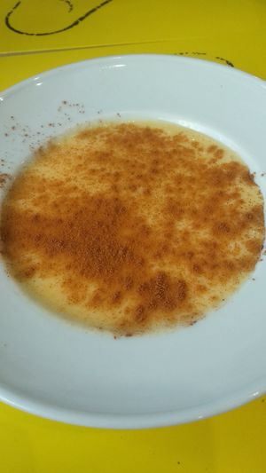 Natillas at 269 Gastro Vegan in Salamanca