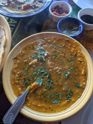 Lentil soup 😍 at The Taj Cafe in Ventura