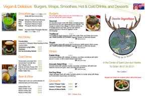 Menu at SmooVie Grignotheque in Saint-leon-sur-vezere