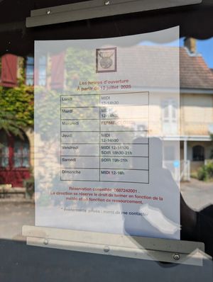 Öffnungszeiten Stand 6. August 2025. at SmooVie Grignotheque in Saint-leon-sur-vezere