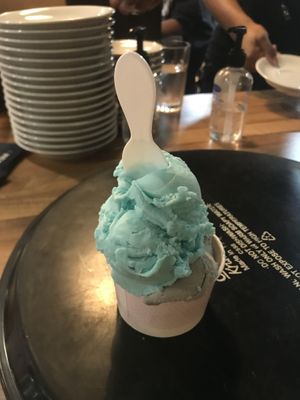 Bubblegum and black vanilla  at 3 Three's Coffee Lounge in Birmingham