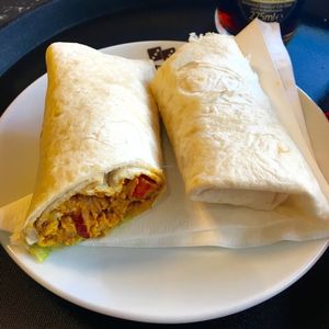 Tikka wrap at 3 Three's Coffee Lounge in Birmingham