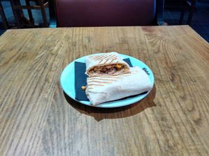 Jerk Sauce Wrap at 3 Three's Coffee Lounge in Birmingham