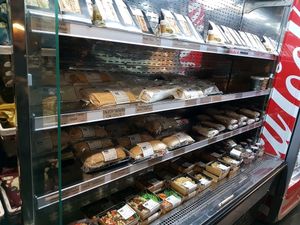 Selection of vegan savouries at 3 Three's Coffee Lounge in Birmingham