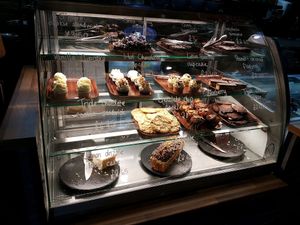 Selection of vegan sweets at 3 Three's Coffee Lounge in Birmingham