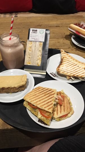 All vegan! at 3 Three's Coffee Lounge in Birmingham