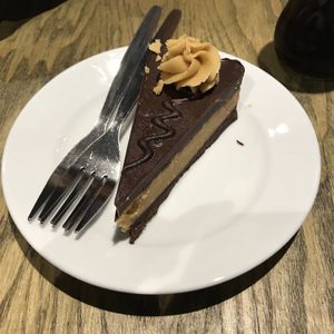 Vegan peanut butter cake! at 3 Three's Coffee Lounge in Birmingham