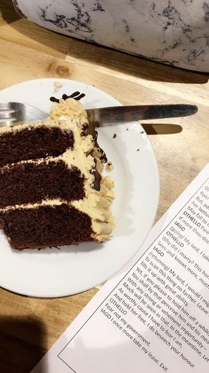 Mocha cake at 3 Three's Coffee Lounge in Birmingham