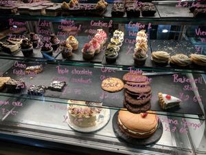 Cake selection at 3 Three's Coffee Lounge in Birmingham