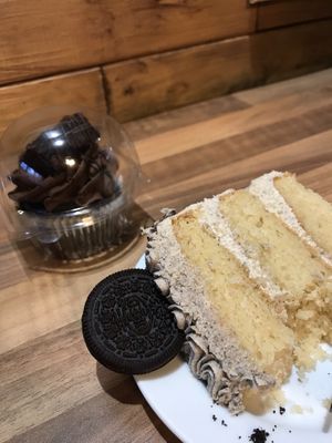 Oreo cake 💚 at 3 Three's Coffee Lounge in Birmingham