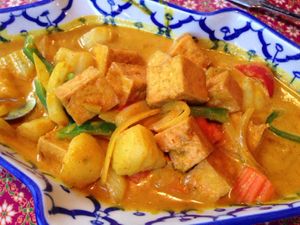 Yellow curry with tofu at Nakorn Thai Cuisine in Brunswick