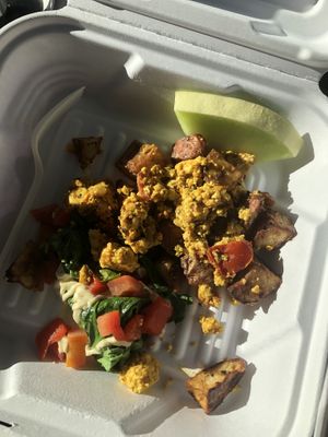 Small ass tofu scramble that was not worth it AT ALL at Cafe Soleil in Springdale