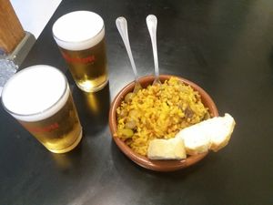 Paella at Mona Pinkerton in Madrid