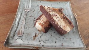 Delicious vegan snickers at Greenlight Cafe & Bar in Koh Samui