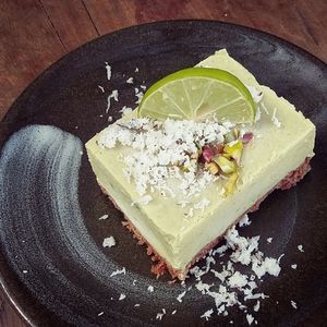 Raw Lime Coconut Cake at Greenlight Cafe & Bar in Koh Samui