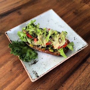 Veggie Toast at Greenlight Cafe & Bar in Koh Samui