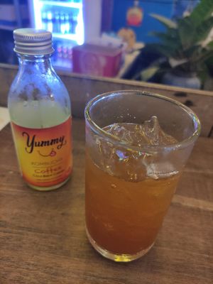 Coffee kombucha at Greenlight Cafe & Bar in Koh Samui