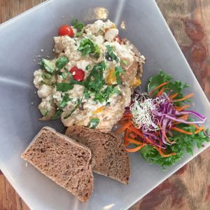 tofu scramble at Greenlight Cafe & Bar in Koh Samui