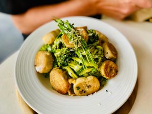 Mushroom scallops at Greenlight Cafe & Bar in Koh Samui