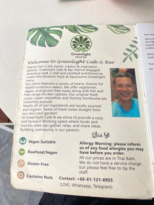  at Greenlight Cafe & Bar in Koh Samui