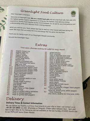  at Greenlight Cafe & Bar in Koh Samui