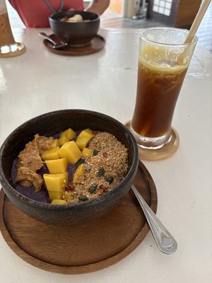 Smoothie bowls   at Greenlight Cafe & Bar in Koh Samui