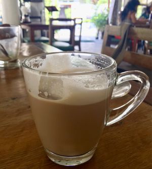 Vegan latte (choice of soy or coconut milk) big cup! at Greenlight Cafe & Bar in Koh Samui