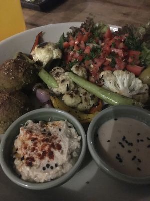 Falafel bowl at Greenlight Cafe & Bar in Koh Samui
