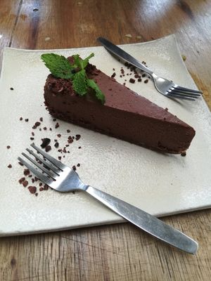 Chocolate cake at Greenlight Cafe & Bar in Koh Samui