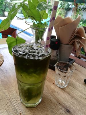 Iced Lemongrass-greentea at Greenlight Cafe & Bar in Koh Samui