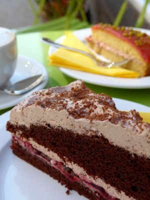 Chocolate cake! at Molly & Alf in Flensburg