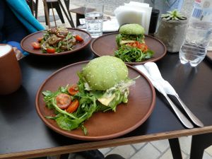 Vegan Burger at One Planet in Kyiv