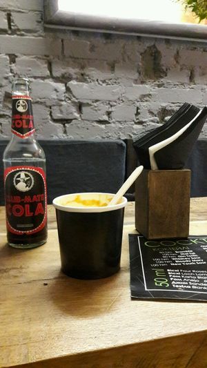 Tasty pumpkin soup at One Planet in Kyiv