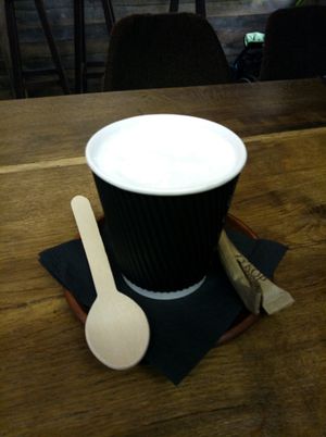 coconut milk  at One Planet in Kyiv