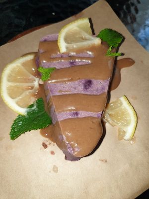 Cheesecake at One Planet in Kyiv