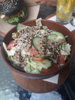 Quinoa salad at One Planet in Kyiv