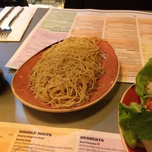 Vegan Wok-fried Hokkien noodles. at Tampopo in Manchester