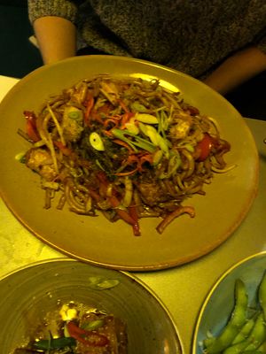 Yaki udon  at Tampopo in Manchester