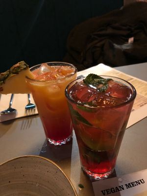 Pink lemonade and popsicle  at Tampopo in Manchester