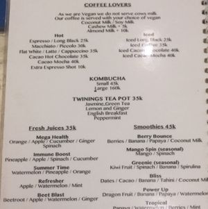 menu 6 at The Spicy Coconut in Seminyak