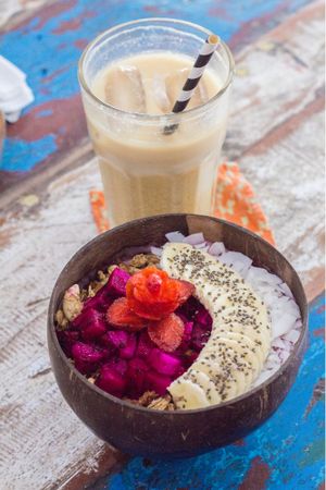 smoothie bowl  at The Spicy Coconut in Seminyak