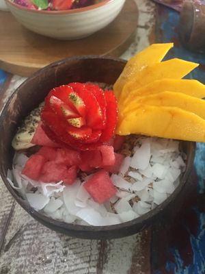 mango madness smoothie bowl  at The Spicy Coconut in Seminyak
