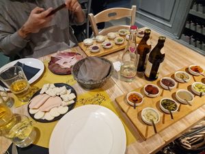 Please ignore non vegan selection in the background at La Tigella Verona in Verona