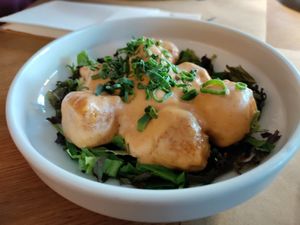 Dynamite tofu bites at Oburus Momus in Kas