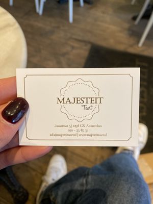   at Majesteit Taart in Amsterdam