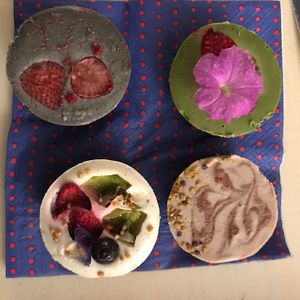 for dessert choose from a selection of Raw Cakes made by Ayami  at Badaboom in Nice