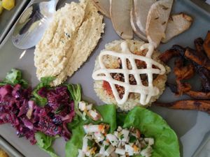 Assiette complète at Badaboom in Nice