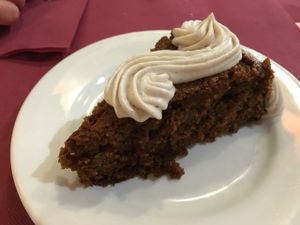 Carrot cake - the best baked cake I have ever tasted in my entire life. It's literally the best.  at Acai in Mallorca