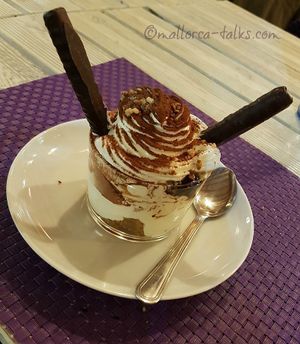 Vegan tiramisu - super creamy! at Acai in Mallorca