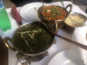 Tarka Dhal & Sag Aloo & Rhoti   at Shalimar in Lagos